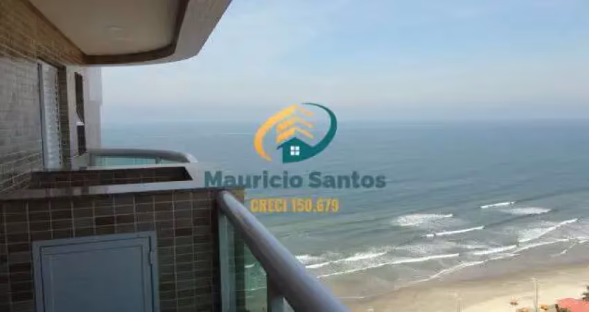 Apartamento em Mongaguá, bairro Vera Cruz, 2 dormitórios sendo 1 suíte, terraço gourmet com vista para o mar, 2 vagas garagem, Residencial frente ao mar e com lazer completo de alto padrão