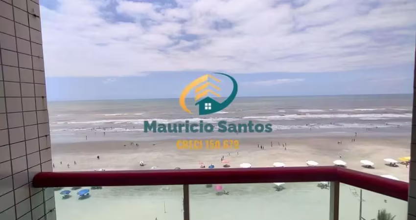 Apartamento em Mongaguá, Centro, vista permanente para o mar, 3 dormitórios sendo 1 suíte, Residencial com salão de jogos, espaço Grill