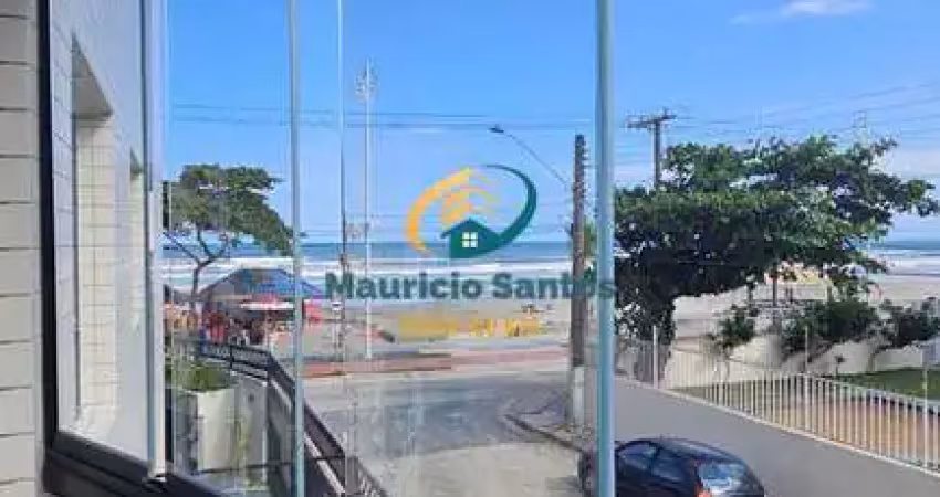 Apartamento em Mongaguá, bairro Vila São Paulo, 1 dormitório, sacada envidraçada com vista mar, Residencial próximo ao Centro, frente ao mar com elevador e garagem.