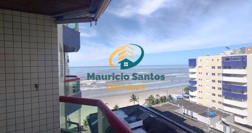 Apartamento em Mongaguá, Centro, vista para o mar, mobiliado, 2 dormitórios sendo 1 suíte, Residencial com salão de jogos e espaço Grill