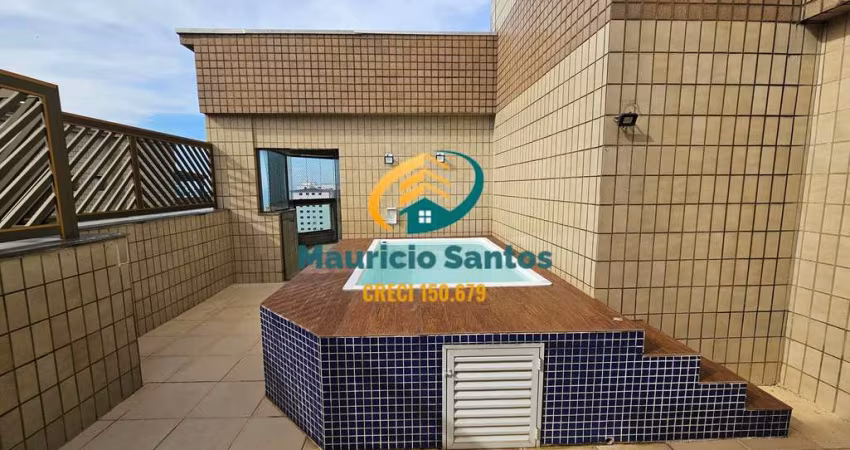 Cobertura Duplex em Mongaguá, bairro Jardim Marina, mobiliada e com 3 dormitórios sendo 2 suítes, piscina e churrasqueiras privativas, Residencial com lazer de Clube e excelente localização!