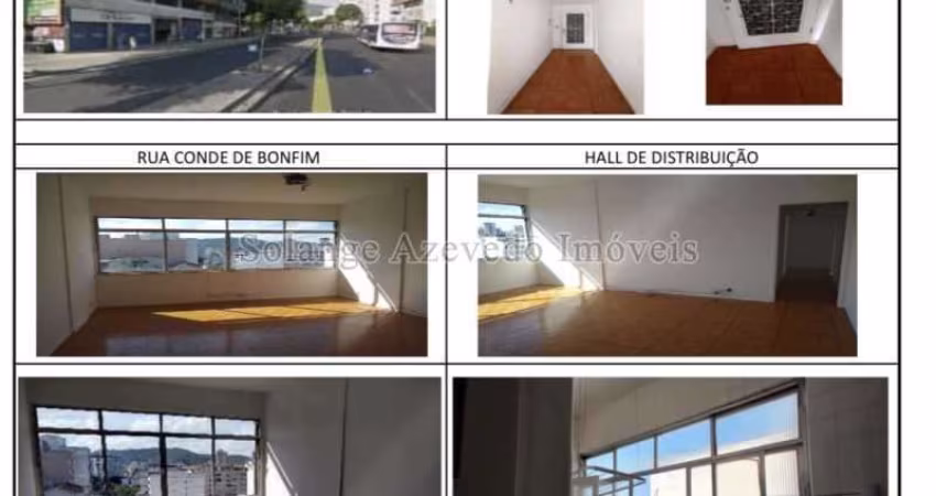 Apartamento com 3 quartos para alugar na Rua Conde de Bonfim, Tijuca, Rio de Janeiro