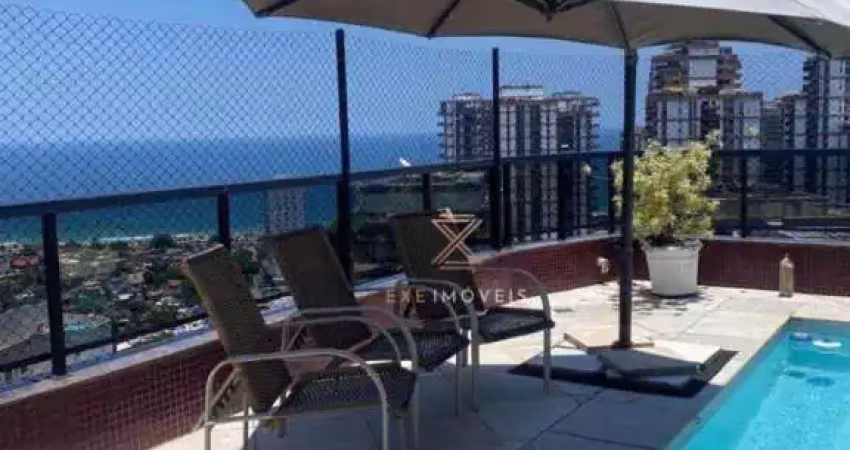 Cobertura com 5 dormitórios à venda, 420 m² por r$ 4.200.000 - barra da tijuca - rio de janeiro/rj