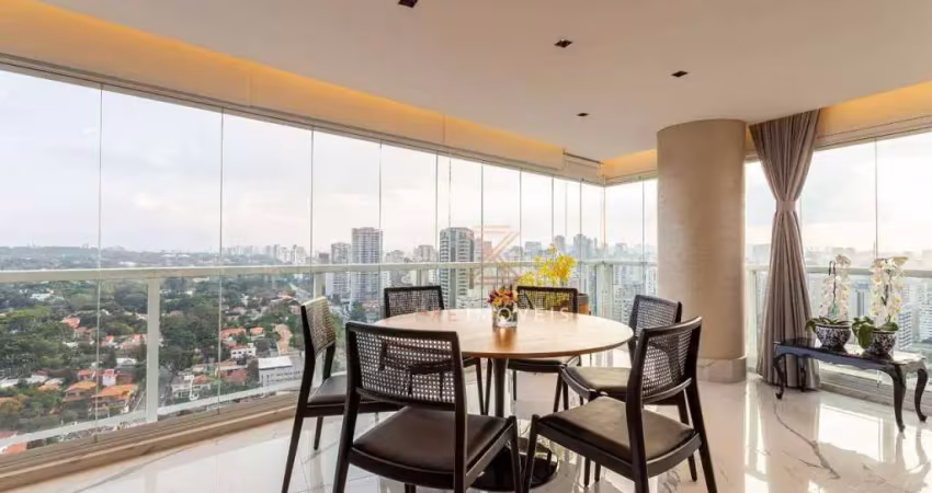 Apartamento com 4 dormitórios à venda, 220 m² por r$ 3.980.000 - campo belo - são paulo/sp