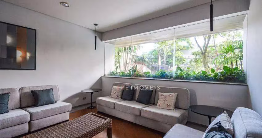 Apartamento com 4 dormitórios à venda, 182 m² por r$ 2.450.000 - indianópolis - são paulo/sp