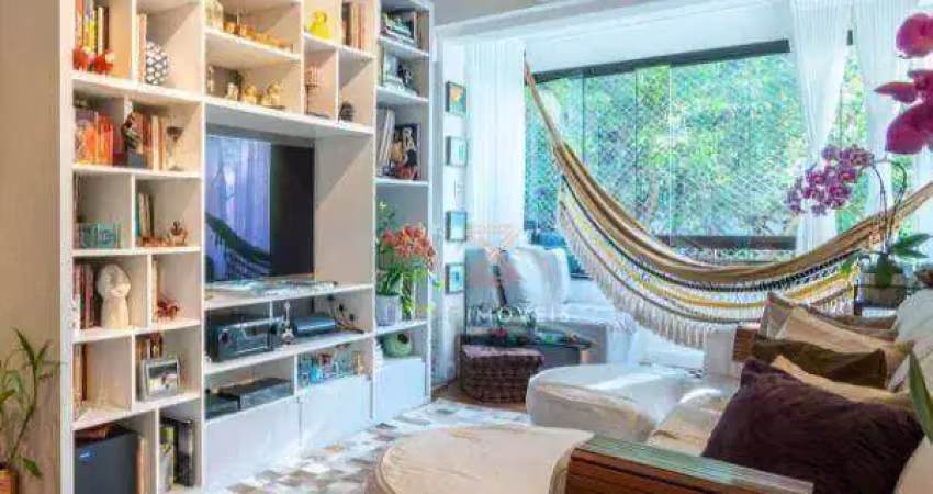 Apartamento com 3 dormitórios à venda, 130 m² por r$ 1.700.000 - humaitá - rio de janeiro/rj