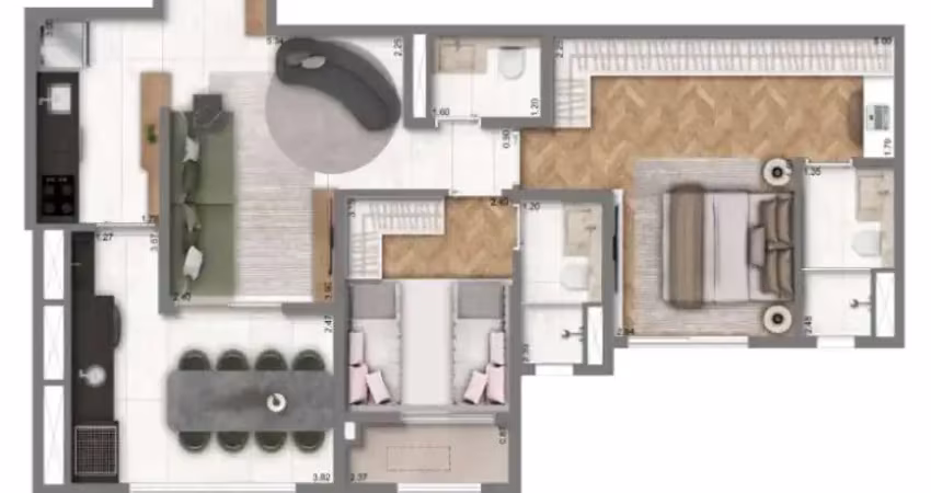 Apartamento com 2 quartos à venda na Rua Marquês Olinda, 65, Vila Dom Pedro I, São Paulo