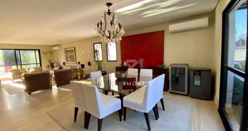 Apartamento com 3 dormitórios à venda, 250 m² por r$ 3.950.000 - moema índios - são paulo/sp