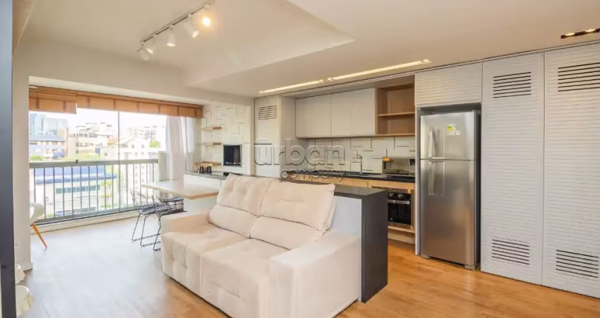 Excelente apartamento com 1 dormitorios na av. carlos gomes