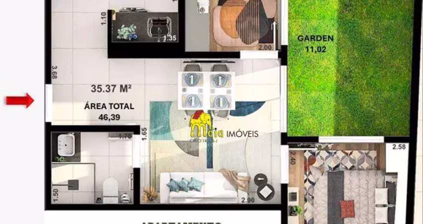 Apartamento com 2 dormitórios à venda por r$ 245.000 - jardim líbano - são paulo/sp
