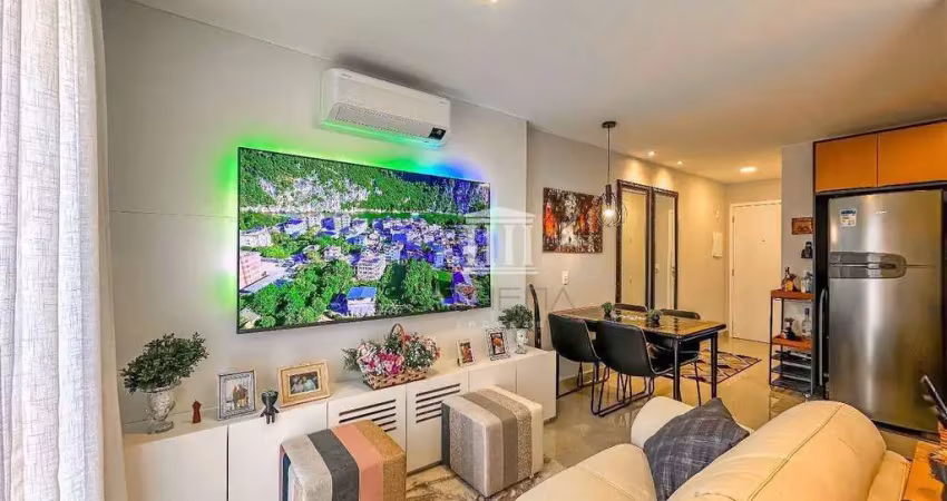 Apartamento porteira fechada com 1 dormitório à venda, 41 m² por r$ 535.000 - alto - teresópolis/rj