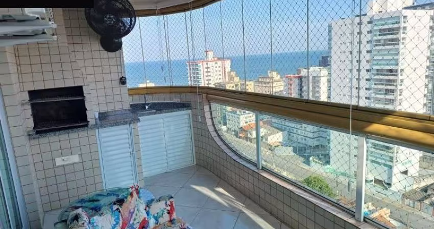 Apartamento à venda em Praia Grande-SP: 2 quartos, 1 suíte, vista para o mar, lazer completo e mobiliado por R$600.000! Agende sua visita já!