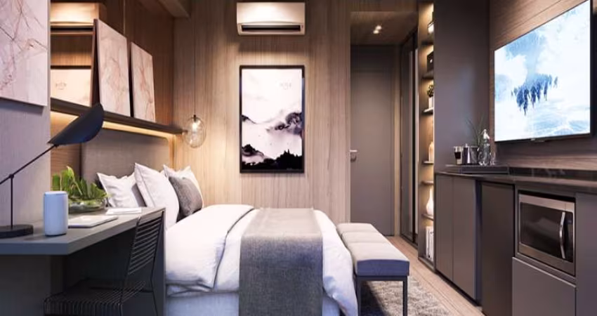 Apartamentos de 25 m² no coração de Pinheiros.
