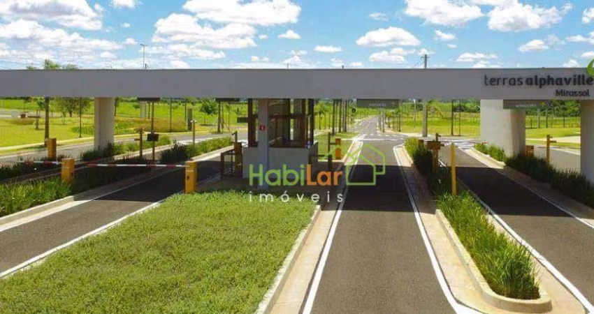 Terreno à venda, 300 m² por R$ 160.000,00 - Alphaville - Mirassol/SP