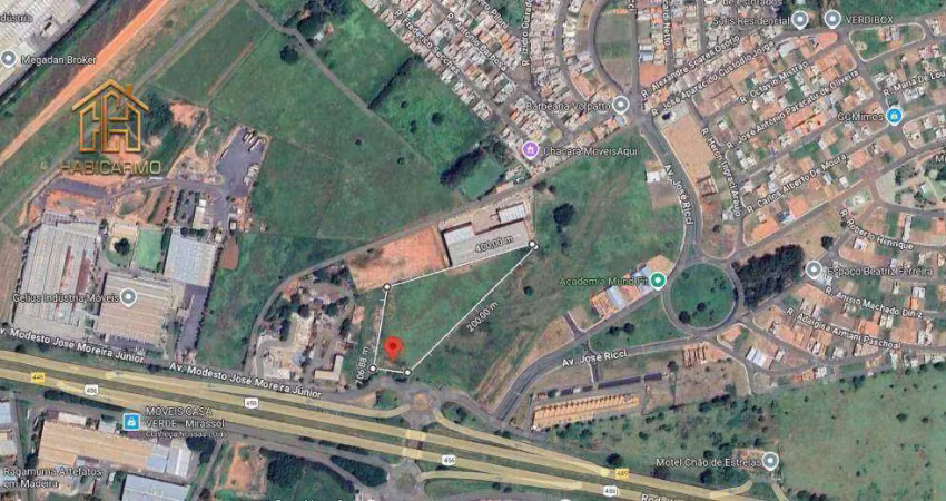 Área à venda, 21375 m² por r$ 17.000.000 - aeroporto - mirassol/sp