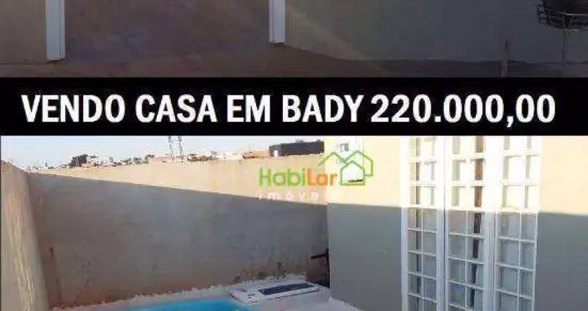 Casa com 2 dormitórios à venda, 60 m² por r$ 220.000 - lago sul - bady bassitt/sp