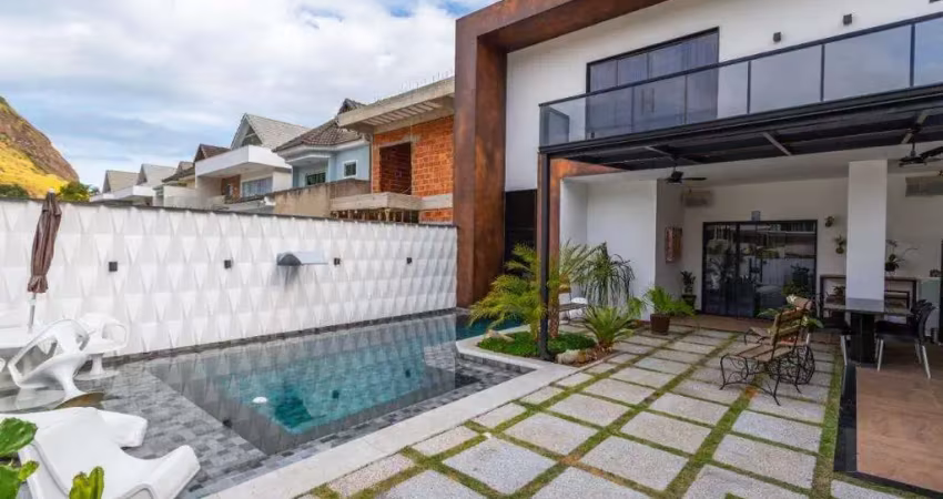 Casa em condomínio para venda em rio de janeiro, vargem pequena, 4 dormitórios, 4 suítes, 6 banheiros, 2 vagas
