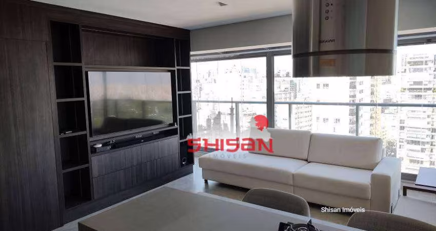 Apartamento com 1 dormitório à venda, 70 m² por R$ 2.350.000 - Jardim Paulistano - São Paulo/SP