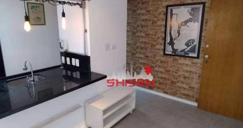Apartamento com 1 dormitório para alugar, 40 m² por R$ 3.709,00/mês - Pinheiros - São Paulo/SP