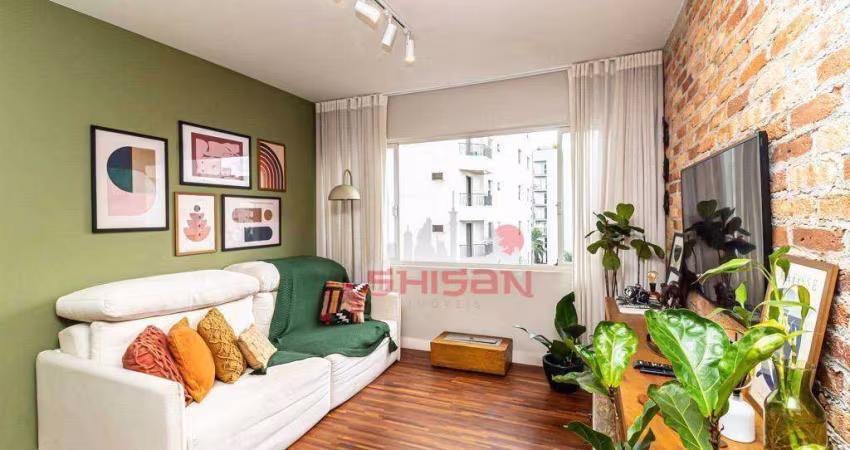 Apartamento com 2 dormitórios para alugar, 73 m² por R$ 7.231,95/mês - Moema - São Paulo/SP