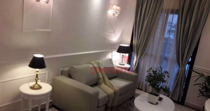 Flat de 34m² em Moema próximo o Shopping Ibirapuera andar médio decorado com moveis de alto luxo