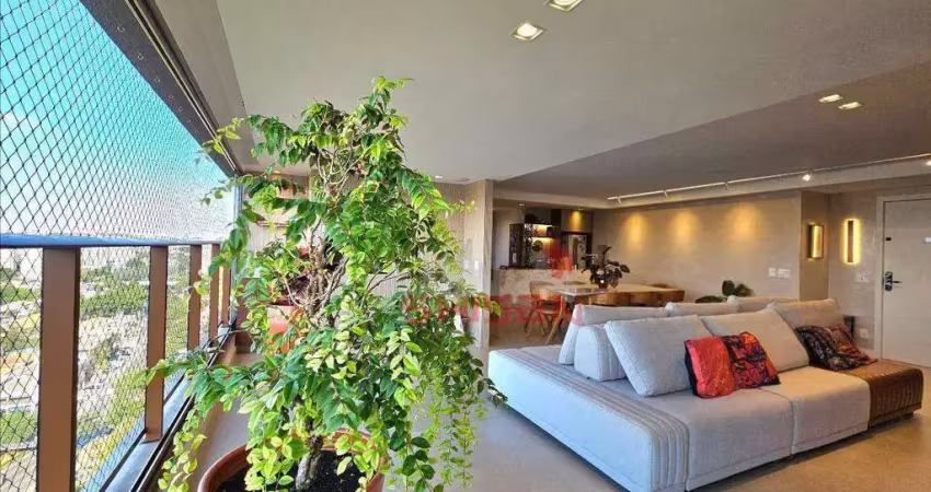 Apartamento com 3 dormitórios à venda, 146 m² por r$ 3.350.000,00 - campo belo - são paulo/sp