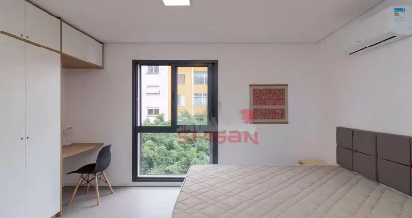 Apartamento com 1 dormitório à venda, 27 m² por r$ 390.000 - higienópolis - são paulo/sp