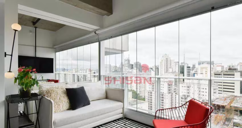 Apartamento com 1 dormitório, 35 m² - venda por r$ 1.200.000,00 ou aluguel por r$ 6.201,00/mês - consolação - são paulo/sp