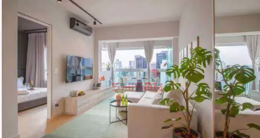Apartamento com 1 dormitório, 39 m² - venda por r$ 840.000,00 ou aluguel por r$ 7.000,00/mês - pinheiros - são paulo/sp