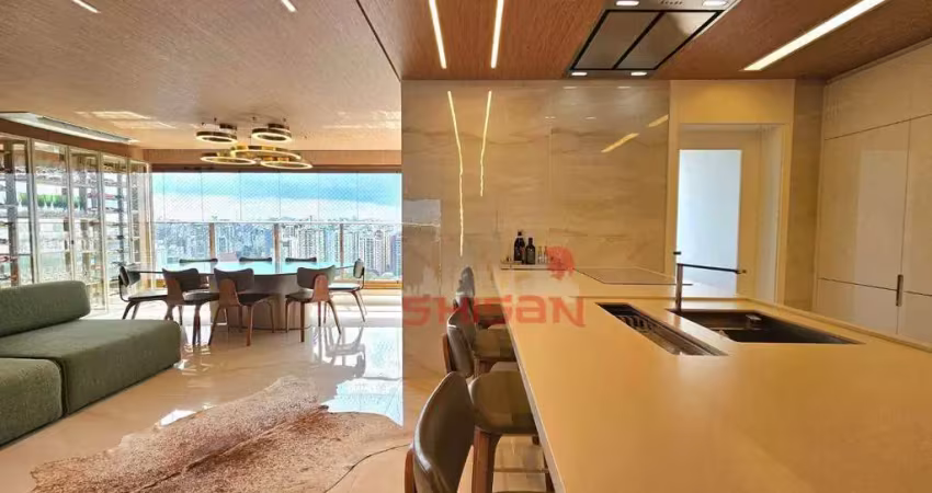 Apartamento com 3 dormitórios à venda, 147 m² por r$ 3.700.000,00 - brooklin - são paulo/sp
