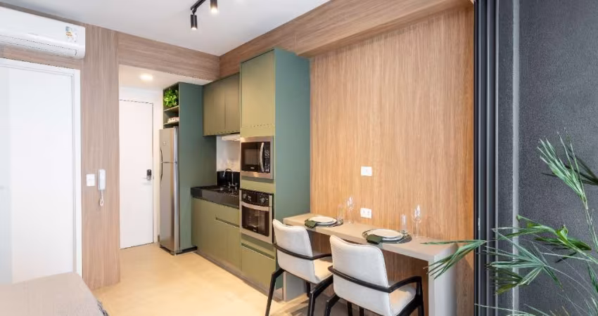 Studio para alugar com 27m², 1 quarto e sem vaga
