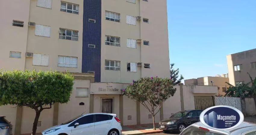 Aluga - edifício blue paradaise - apartamento com 02 quartos, sendo 01 suite - total  80m² - jardim são luiz - ribeirão preto/sp