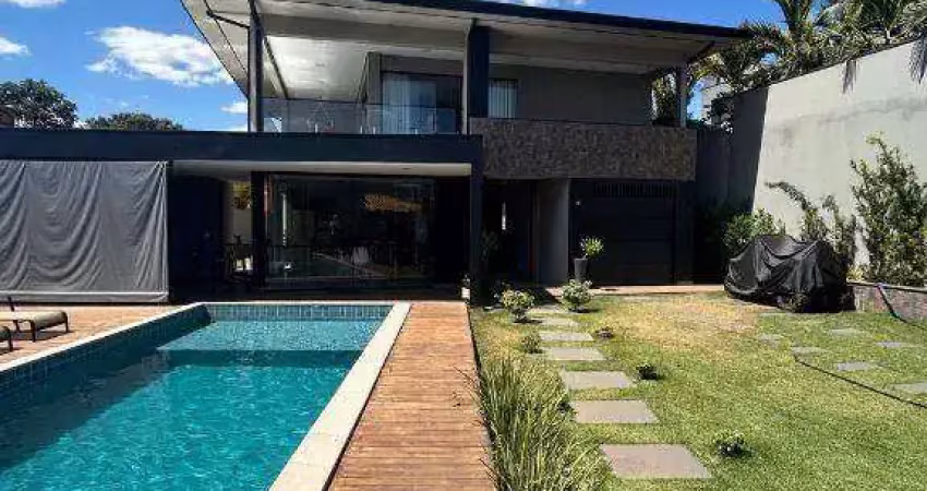 Casa com 5 suítes à venda, 400 m² por r$ 4.800.000 - condominio enseada da fronteira - rifaina/sp