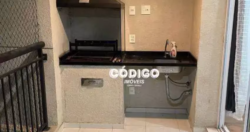 Apartamento com 2 dormitórios para alugar, 65 m² por r$ 3.400,00/mês - jardim flor da montanha - guarulhos/sp
