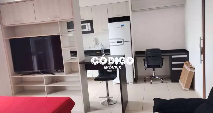 Studio mobiliado para alugar, 37 m² por r$ 3.200/mês - vila augusta - guarulhos/sp