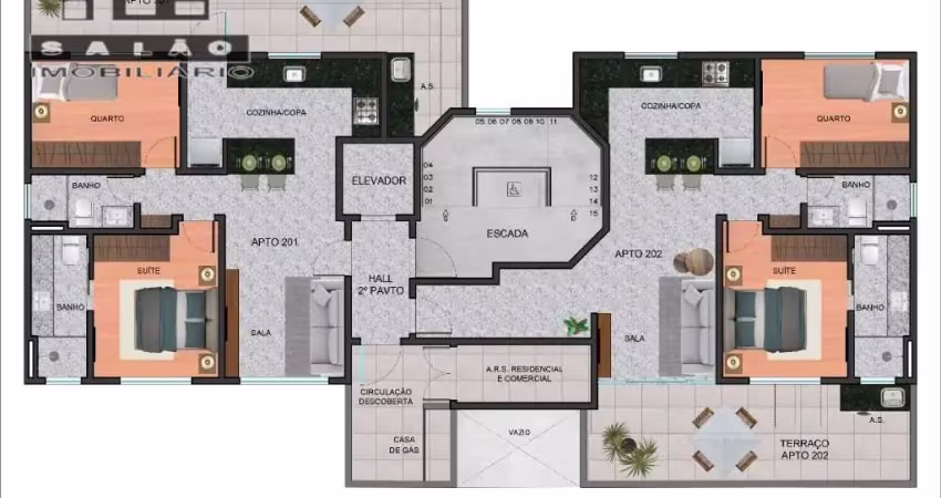 Apartamento com 2 quartos à venda na Rua Padre Marinho, 221, Santa Efigênia, Belo Horizonte