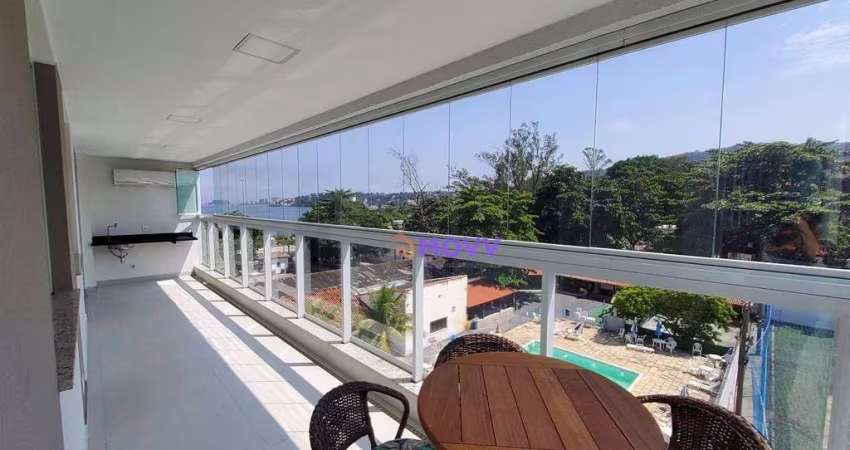EXCEPCIONAL APTO À VENDA. PRONTO PARA MORAR! OBRA SOTER. São 2 quartos c/ 1 suíte, 90,3 m²,  1 vaga - R$ 1.150.000 - Charitas - Niterói/RJ