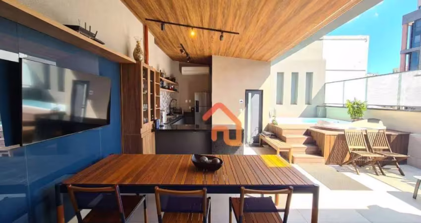 Cobertura com 4 dormitórios à venda, 220 m² por r$ 2.390.000,00 - icaraí - niterói/rj