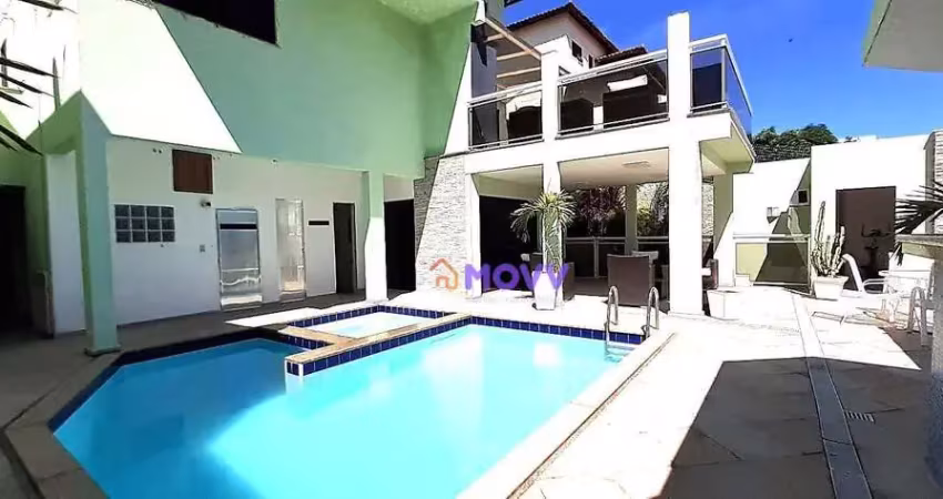 Casa de 3 suítes, 4 vagas, piscina e anexo à venda, 286 m², por r$ 4.500.000 - camboinhas - niterói/rj