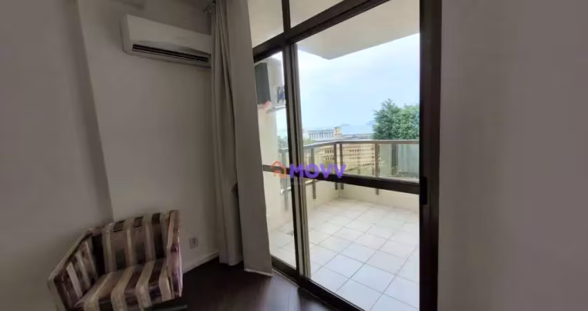 Apartamento quarto e sala mobiliado,  com todos serviços, garagem