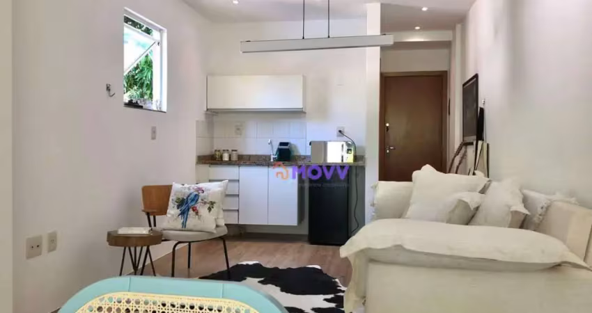 Excelente loft com 1 dormitório à venda, 52 m² por r$ 270.000 - itaipu - niterói/rj