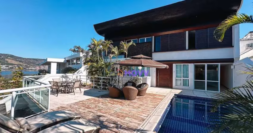 Condomínio - casa de 4 quartos, 3 suítes e 2 vagas para carros grandes à venda, 395 m², por r$ 4.500.000 - são francisco - niterói/rj
