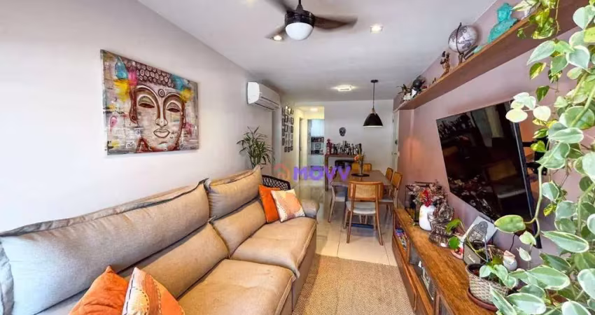 Apartamento com 3 dormitórios à venda, 110 m² por r$ 850.000,00 - vital brasil - niterói/rj