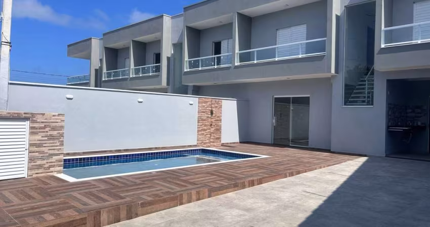 SOBRADO NOVO PÉ NA AREIA 3 QUARTOS PISCINA CHURRAQUEIRA VISTA MAR ITANHAÉM