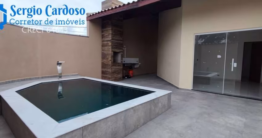 CASAS NOVAS 3 QUARTOS NO CIBRATEL! PISCINA E CHURRASQUEIRA ITANHAEM/SP