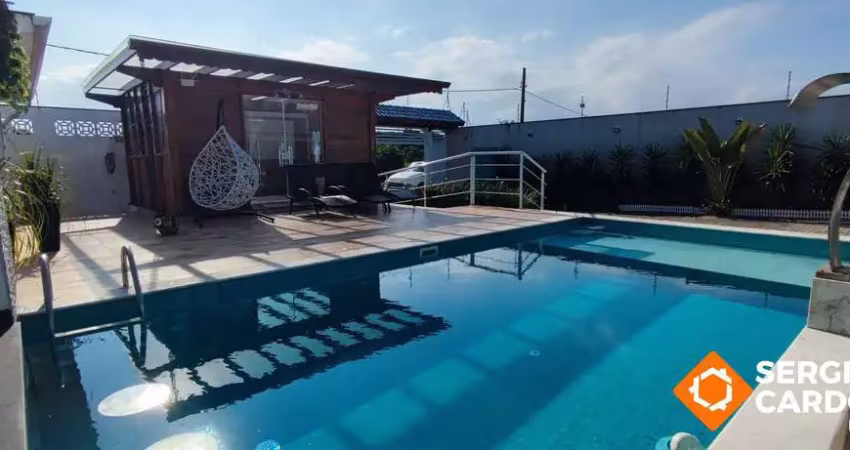 Porteira fechada! 4 suítes piscina churrasqueira sauna itanhaém/sp