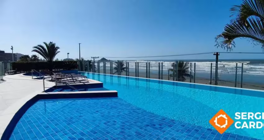 Apartamento pé na areia! lazer completo 3 quartos 2 suítes itanhaem/sp