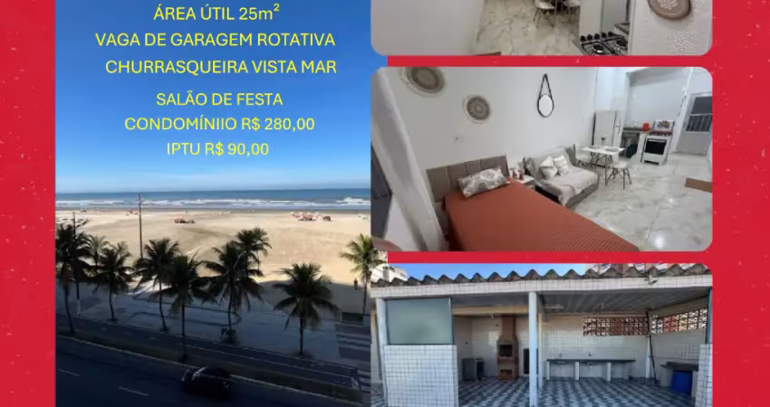 Portunidade! kitnet reformado, prédio de frente para o mar, no bairro aviação