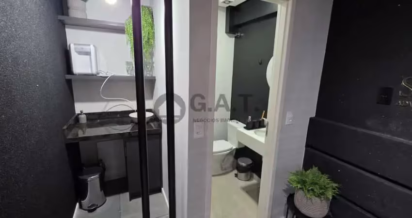 Sala comercial em condomínio para locação em sorocaba-sp, jardim vergueiro: 1 sala, 2 banheiros, 1 vaga, 49m².