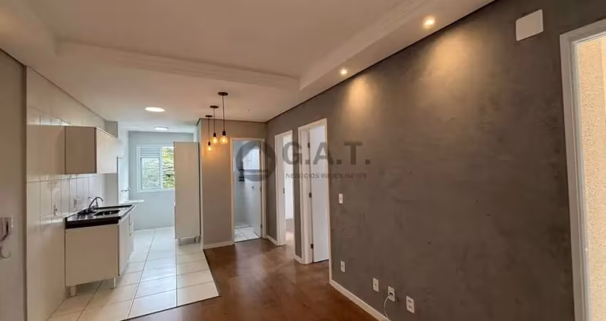 Apartamento para locação em sorocaba-sp, jardim gutierres: 2 quartos, 1 suíte, 1 sala, 1 banheiro, 1 vaga na garagem, 52m².